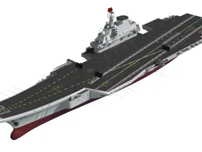 Liaoning Chinese aircraft carrier Type 001 aircraft carrier Navy 3D model