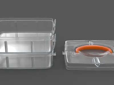 Plastic box 3D model get