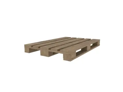 Europallet wooden pallet Free low-poly 3D model