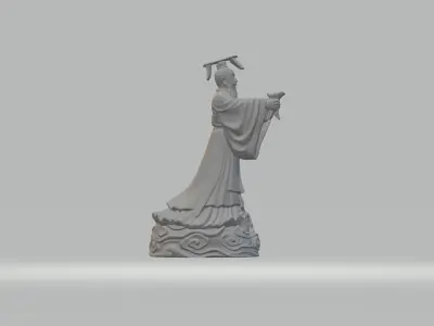 Terracotta Warriors Emperor Qin Shi Huang 3D model 3D print model