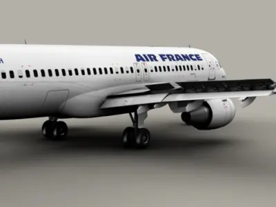 Airbus A320 Air France 3D model purchase