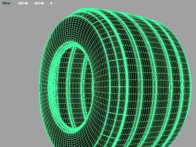F1 Bridgestone Tire 3D model