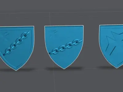 Crusader Seals Pack1 3D model