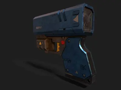 Sci-Fi Pistol 3D model purchase