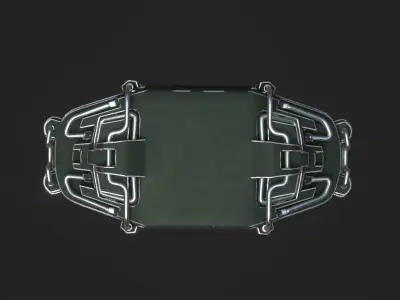 Scifi hard surface Low-poly 3D model