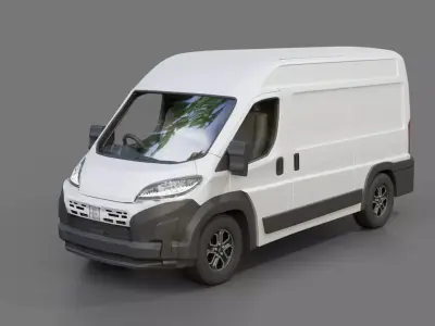 Fiat e-Ducato Panel Van L2H2 2024 3D model