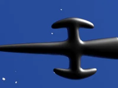 Space ship Model dummy  Free low-poly 3D model