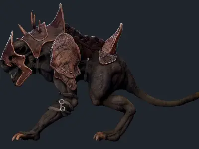 Creature Mount Low-poly 3D model