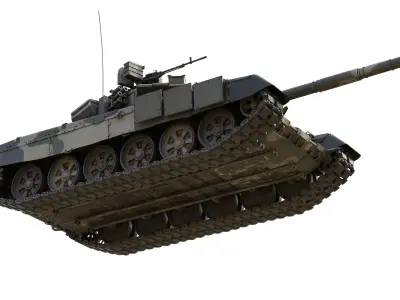 T90 A Tank Low-poly 3D model