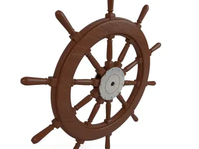 Ship Wheel 3D model