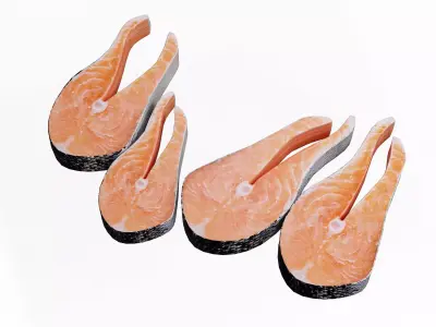 Salmon Fish 3D model get