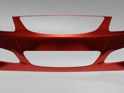 Hatchback Front Bumper 3D model