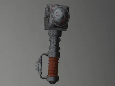 Hammer Lowpoly 3D model with PBR Low-poly 3D model