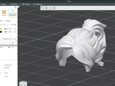 Custom3Dprint Minifigure Accessory - Minifigure Hair S2 - 070 3D print model
