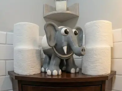 Jumbo Roll Buddy Multi-Part  3D print model