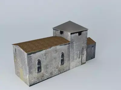 Church in Faye Perigord Free 3D model