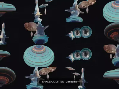 SPACE ODDITIES 3D Model Collection