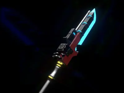 Energy Glave Low-poly 3D model