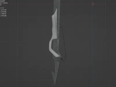  Rusty Metal Sickle 3D model