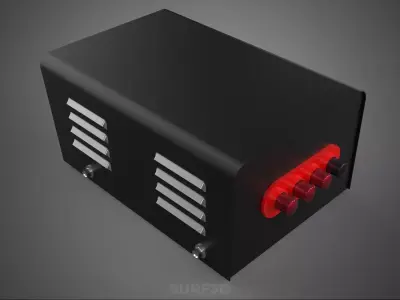 ELECTRIC CONTROL BOX VOLTMETER REGULATOR CONTROLLER PANEL DYNAMO 3D model