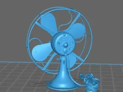 Retro Desk Fan 2 3D print model