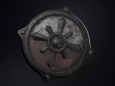 Medieval Shield 3D model buy