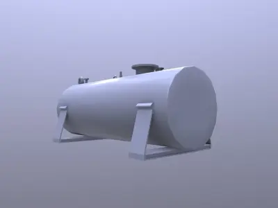 Water tank Low-poly 3D model get