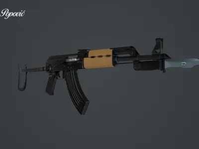 Zastava M70AB2 3D model