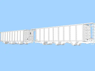 CSX Open Hopper Rebuilds HO 3D print model