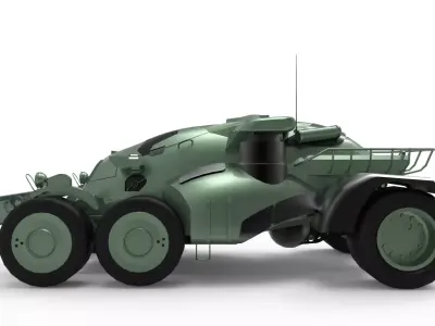 Modern Military Vehicle  Low-poly 3D model