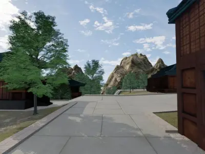 Mountain Village 3D model purchase