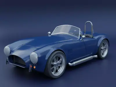 Shelby Cobra Free low-poly 3D model