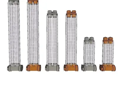 VEB Leuchtenbau Wittenberg TGL 28164 EOW Explosion proof Lamps Low-poly 3D model