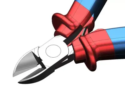 Wire Cutter - High-Quality Industrial 3D Model  Mechanical Tool 3D model