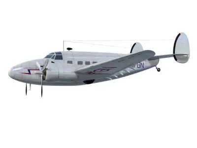 Lockheed L-14 Super Electra 3D model purchase