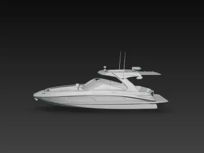 Luxury Yacht Boat Model Modern Speed Boat 3D Print STL 3D print model