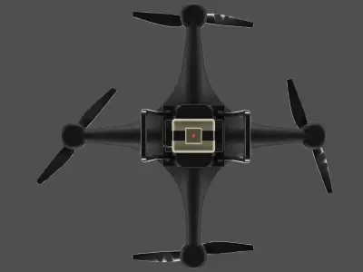 Sci-Fi Drone Low-poly 3D model Low-poly 3D model