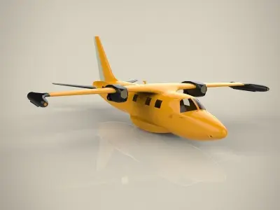 TOY Plane 3D model 6