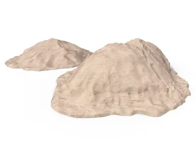 Pile of sand Low-poly 3D model purchase