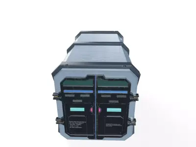 Sci-Fi Cargo Container Low-poly 3D model purchase