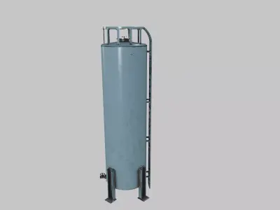 Storage Tank Low-poly 3D model buy