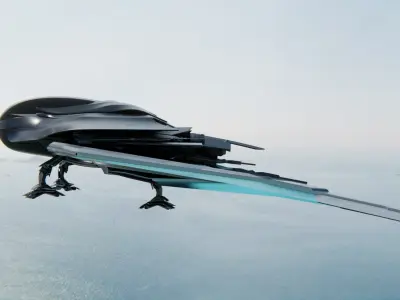Space Ship 3D model 3