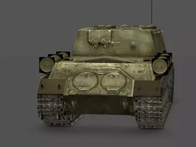  ISU-152 3D Model Low-poly 3D model