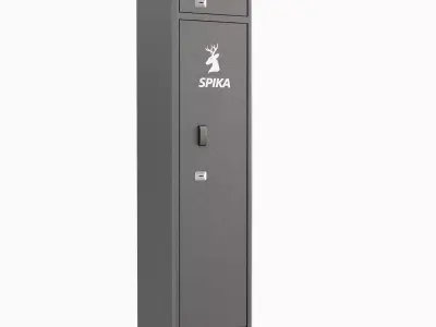 S2 8 Gun Safe 3 PIN closed 3D model