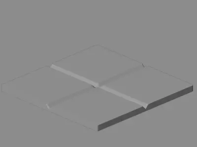 Heritage Transit Modular Subway Floor Kit Low-poly 3D model
