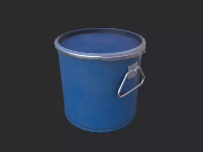 Sheet Drum Low-poly 3D model