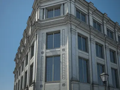 Apartment Building 09 3D model