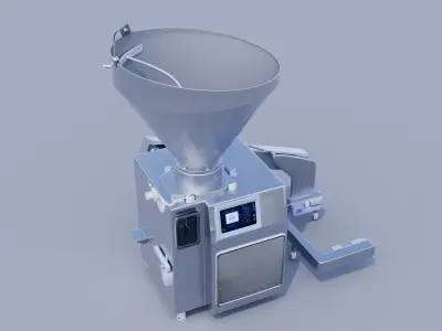 Continuous vacuum filling machine 3D model