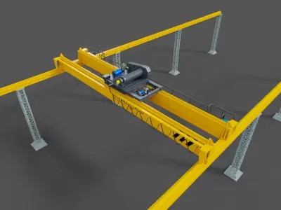 EOT Crane 3D Model Low-poly 3D model