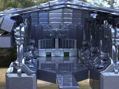 Alien Hanger Bay 3D model